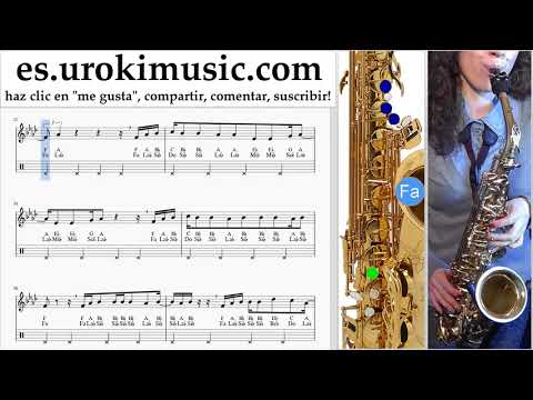 Tutorial de Saxofon (tenor) Vaina Loca - Ozuna x Manuel Turizo Clases Notas um-ih927