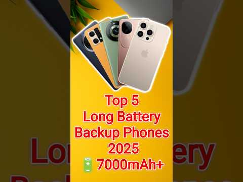 Top 5 Phones with 7000mAh+ Battery in 2025 🔋 | Long Battery Backup #longbatterylife #bestphones2025