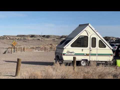 Here's the parking area we camped at where others were.