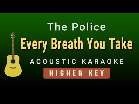 Every Breath You Take - The Police (Female / Higher Key Acoustic Karaoke)