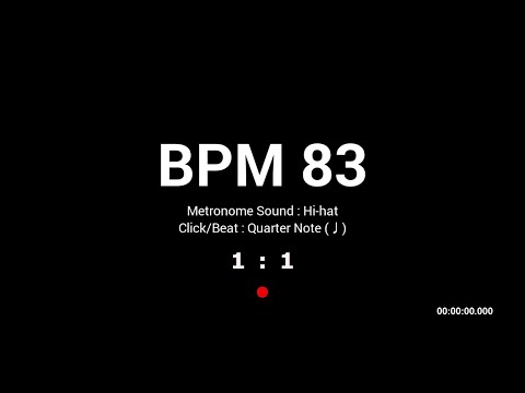 Metronome BPM 83 / Hi-hat