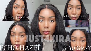 ALTER EGO W/COLORED CONTACTS| TOP HAZEL AND GRAY CONTACTS!| TRY ON HAUL| FT. JUST4KIRA