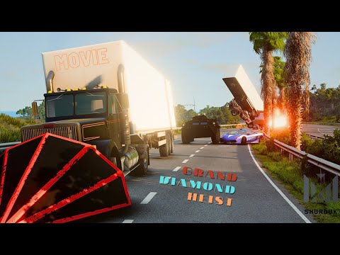 GRAND DIAMOND HEIST MOVIE | Epic and Extreme BeamNG.Drive Police Car Chase Film | Shurduk