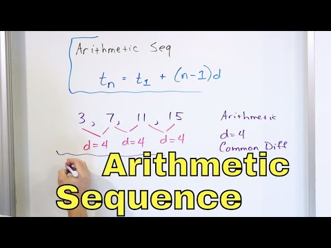 04 -What is an Arithmetic Sequence? - Part 1 - Arithmetic Sequence Formula & Examples