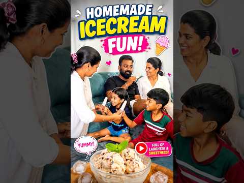Amma Senja Homemade Ice Cream😍😋 #shorts #funny #love