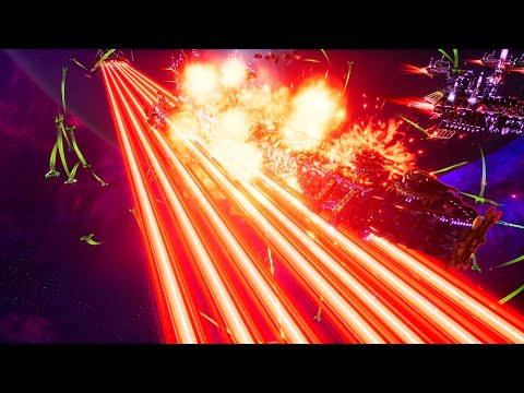 Mega Mod 2020: Necrons vs 2,5 Chaos Titans! - Massive Battle, Skirmish, Battlefleet Gothic Armada 2