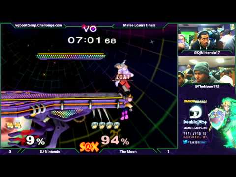 S@X - SSBM Losers Finals - DJ Nintendo (Fox) Vs The Moon (Marth)