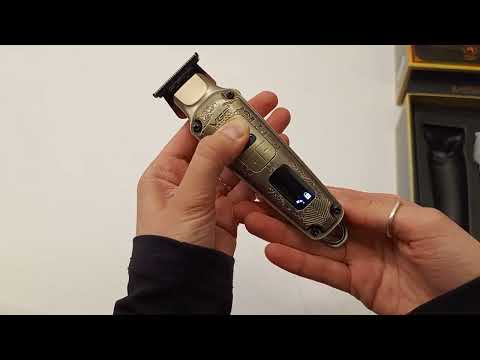 Триммер для бороды и шейвер VGR 2 в 1 машинка для стрижки волос беспроводная с дисплеем, электробритва с насадками - фото 1 - id-p3012468620