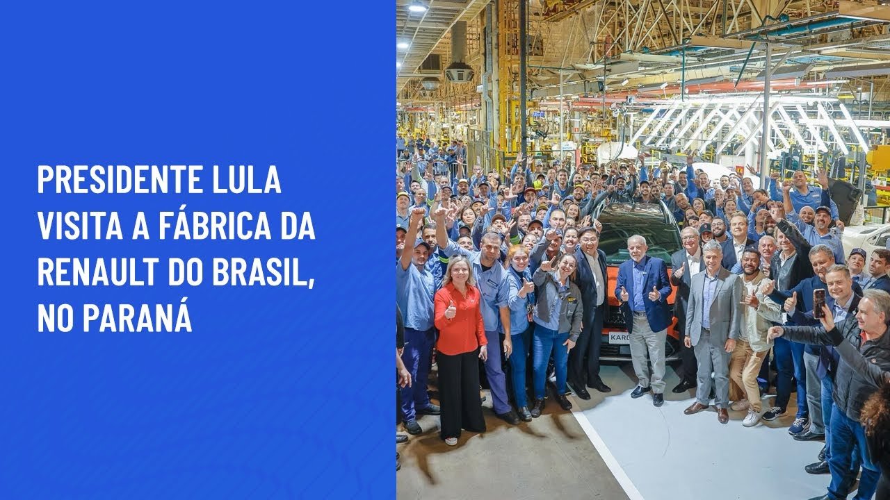 Presidente Lula visita a fábrica da Renault do Brasil, no Paraná