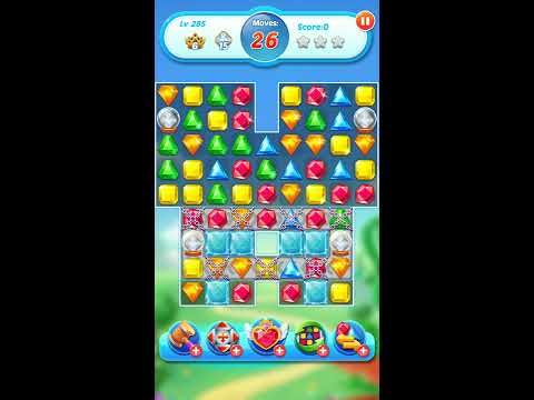 Jewel Crush 💎 - Jewels & Gems Match 3 Legend 2020 Level 285 ⭐⭐⭐ no Booster 👑 Android Gameplay ✅