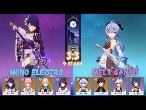 Mono Electro | Melt Ganyu (3.3 Spiral Abyss Full Clear Showcase)