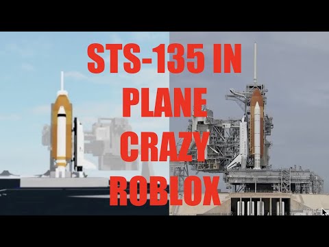 Plane crazy space shuttle with sts 135 audio