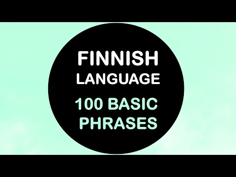 LEARN FINNISH | 100 COMMON SENTENCES & PHRASES IN FINNISH