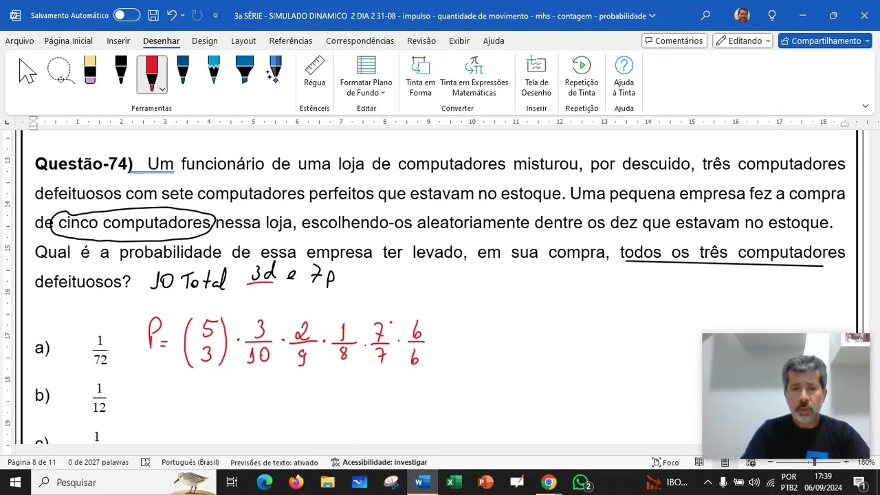 MATEMÁTICA CONTAGEM E PROBABILIDADE