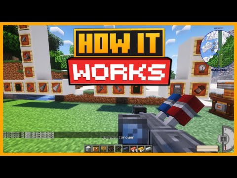 🟨 HOW the CHEMICAL THROWER WORKS in the IMMERSIVE ENGINEERING MOD in MINECRAFT