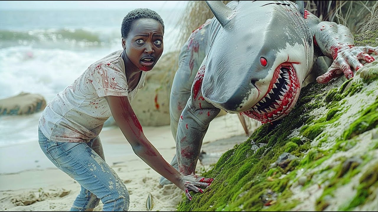TUBARÃO HUMANOIDE consegue sair da ÁGUA e se ALIMENTA dos HUMANOS que passam por sua ILHA