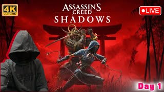 Assassin’s Creed Shadows LIVE 🔴 | First Gameplay | Open World Japan | Gameplay