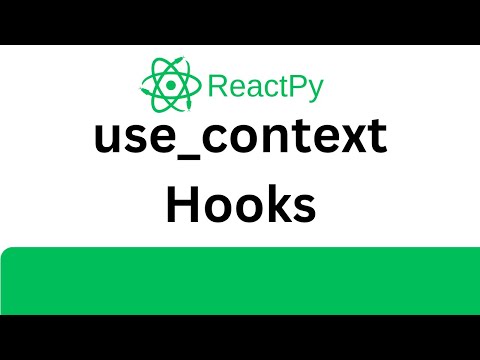 Reactpy Tutorial Implementation Use_context Hooks