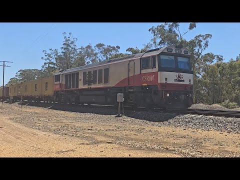 7922V SCT up "Dooen Express" (CSR007), Dooen to Melbourne, 1335, 20/2/25, Deep Lead VIC