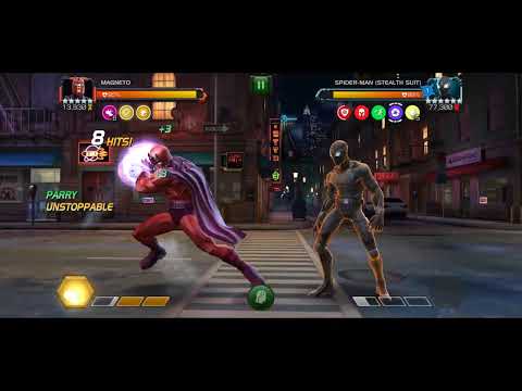 7.3.3 Spiderman Stealth Suit Boss solo with Magneto - Marvel Contest of Champions