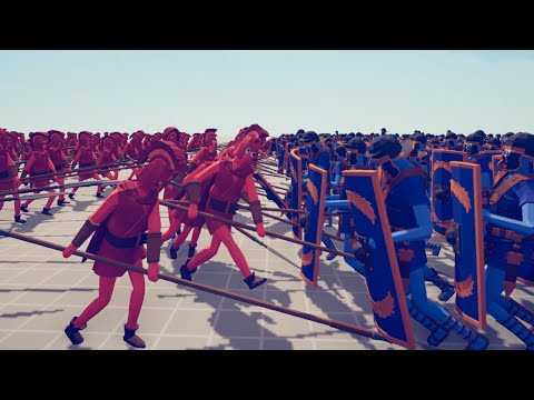 [500x BATTLE] SARISSAS vs SHIELD BEARERS - Totally Accurate Battle Simulator