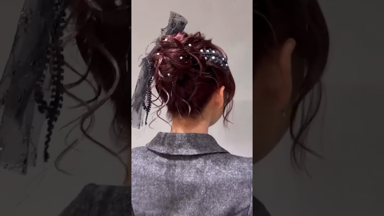 【お呼ばれヘア】個性派アレンジお探しの方に！溢れるふわふわお団子arrange♡ #album #albumhair #ヘアアレンジ