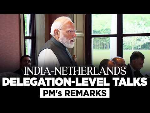 PM Modi's remarks during delegation-level talks with PM Rob Jetten of Netherlands