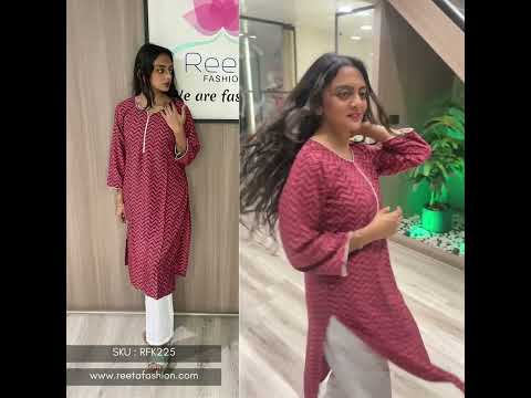 FRONT SLIT A LINE KURTI / SALWAR KAMEEZ - MARKING,CUTTING & SEWING - YouTube