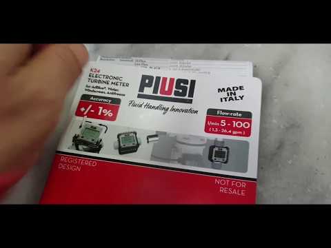 Hλεκτρονικός μετρητής πετρελαίου 1" Piusi K24 Turbine Digital In-Line meter made in italy-thumb-1