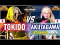 SF6 🔥 Tokido (Ken) vs Akutagawa (#1 Ranked Manon) 🔥 SF6 High Level Gameplay