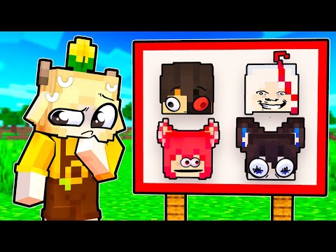 Minecraft but it's CURSED GUESS WHO?