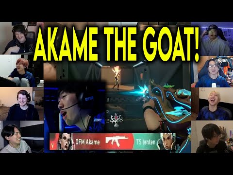 Valorant Streamers Reacts To DFM Akame NASTY ACE CLUTCH Against Team Secret In VCT