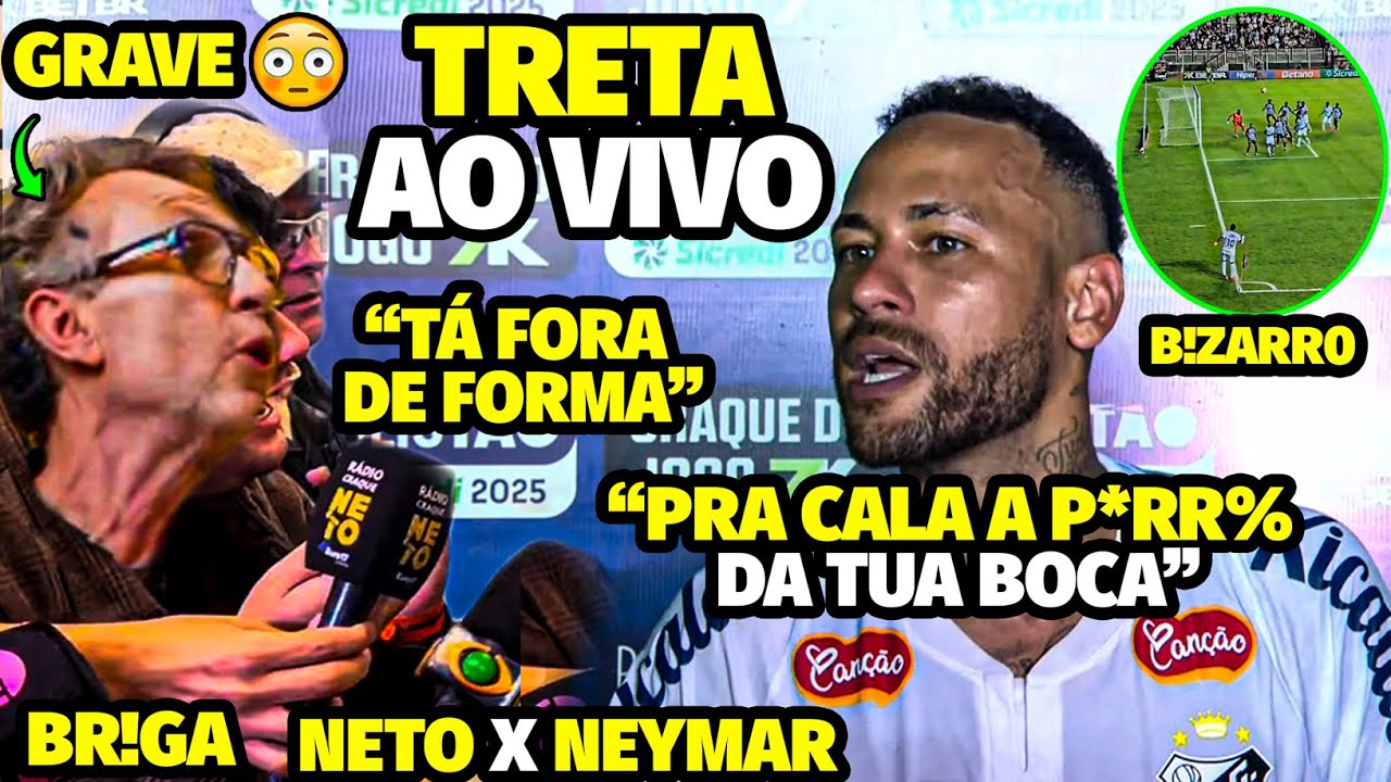 TRETA! A REAÇÃ0 FURl0SA DE NET0 APÓS NEYMAR CALAR A B0CA AO VlV0 DE COMENTARÍSTA COM GOLAÇO OLÍMPICO