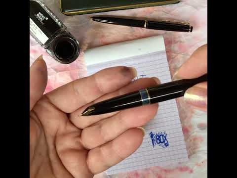 MONTBLANC  22 fountain pen and 28 ballpoint vintage set