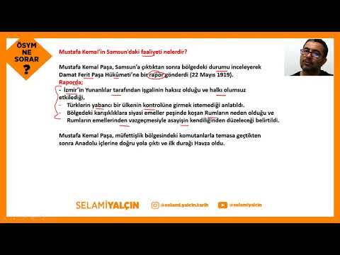 106. SAMSUN RAPORU VE HAVZA GENELGESİ - ÖSYM NE SORAR