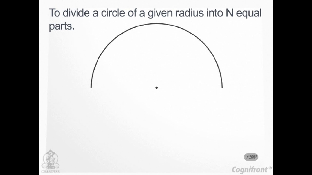 Module-6-To Divide Circle in Equal Parts Engineering Drawing N. D. Bhatt
