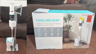 HAUSHOF Cordless Vacuum Cleaner with Auto Empty Station Review 