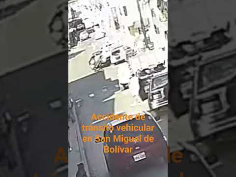 Accidente de tránsito Vehicular San Miguel de Bolívar