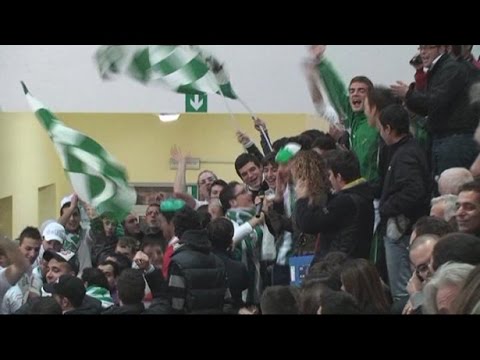 Il Pala Don Sturzo si tinge di biancoverde! (1/11/2009)