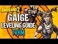 gaige leveling guide level 1 to op10 part 2 tvhm borderlands 2