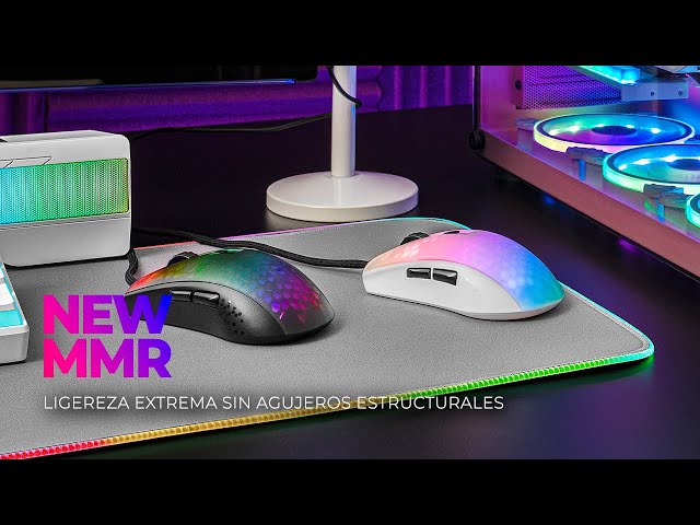 Vídeo relacionado con Mars Gaming MM55 Negro, Ratón Gaming RGB Chroma, Ultra-Ligero 55g, 12800 dpi, Switches Mecánicos Programables HUANO