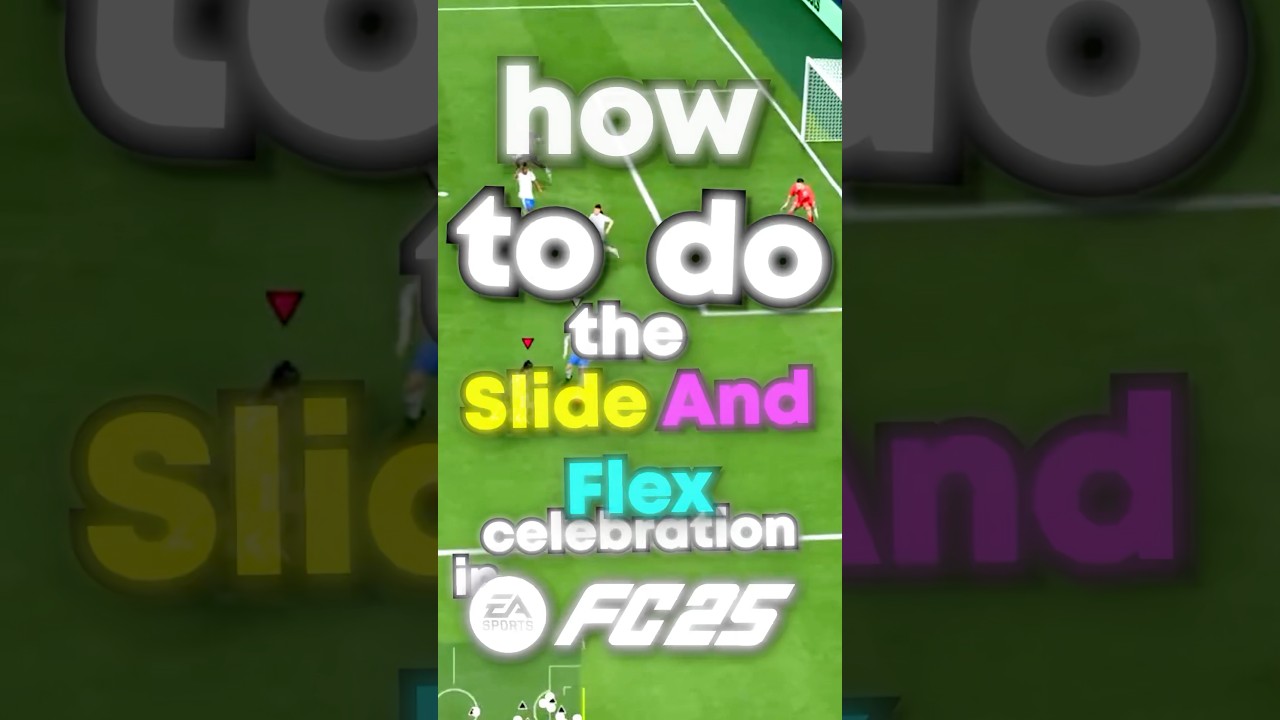 How to do the Slide and Flex celebration in EA FC 25! #fifa #football #eafc25 #soccergame
