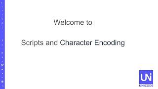 Scripts and Character Encoding Virtual Open House