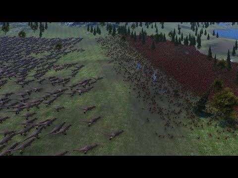 2,000 TRex vs 50,000 Spartans | Ultimate Epic Battle Simulator UEBS