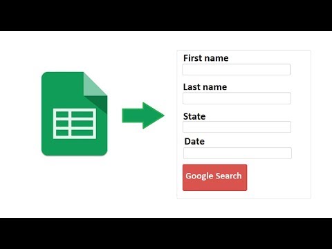 Create a search form for a Google spreadsheet | X-ref