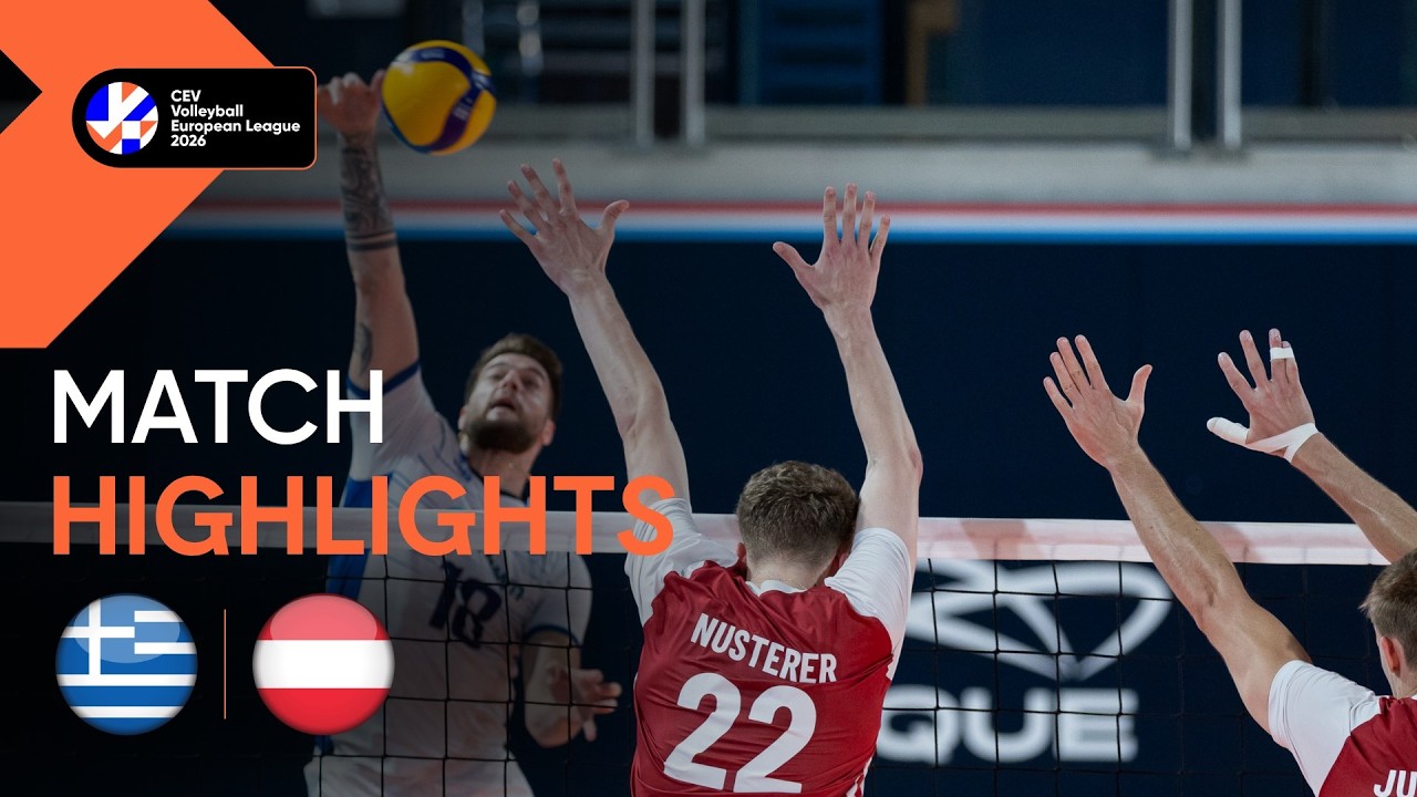 Highlights | Greece vs. Austria | CEV Volleyball European League 2026 | Men