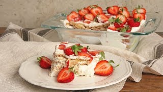 Strawberry Lemon Ice Box Cake | Ep. 1277