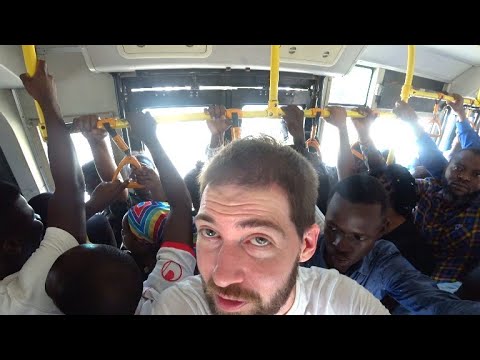 Crowded BRT Bus Ride in Dar Es Salaam