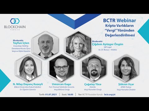 BCTR Webinar: "Kripto Varlıkların 'Vergi' Yönünden Değerlendirilmesi"