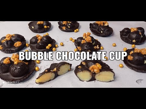 only 3 ingredients /Bubble Chocolate Cup/ easy & Tasty Chocolate.epi - 365(24/8/2021)